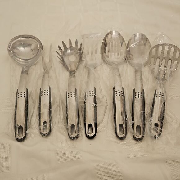 HP Cortona kitchen 7 Pieces Tool Set Finest Quality 18/8 Stainless Steel - Picture 12 of 16